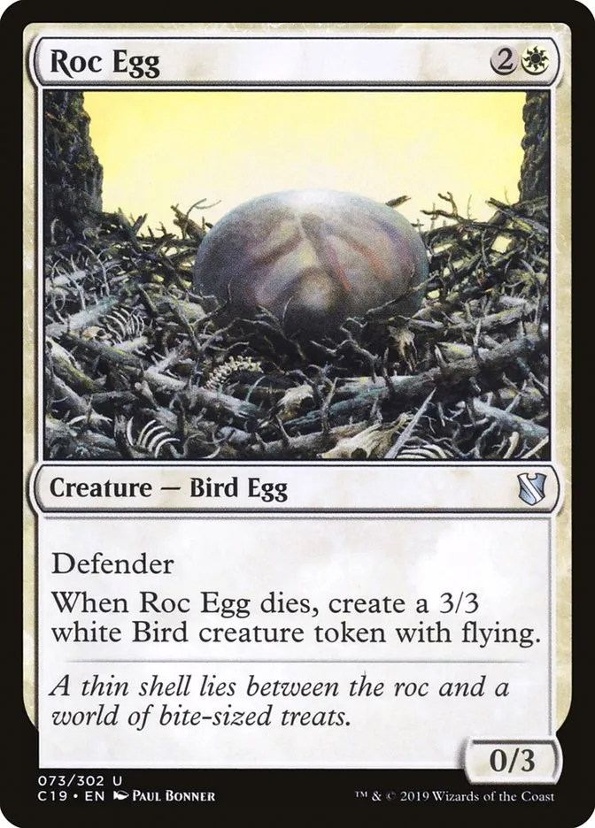 2019 Commander 2019 Roc Egg uncommon #73 uncommon card image