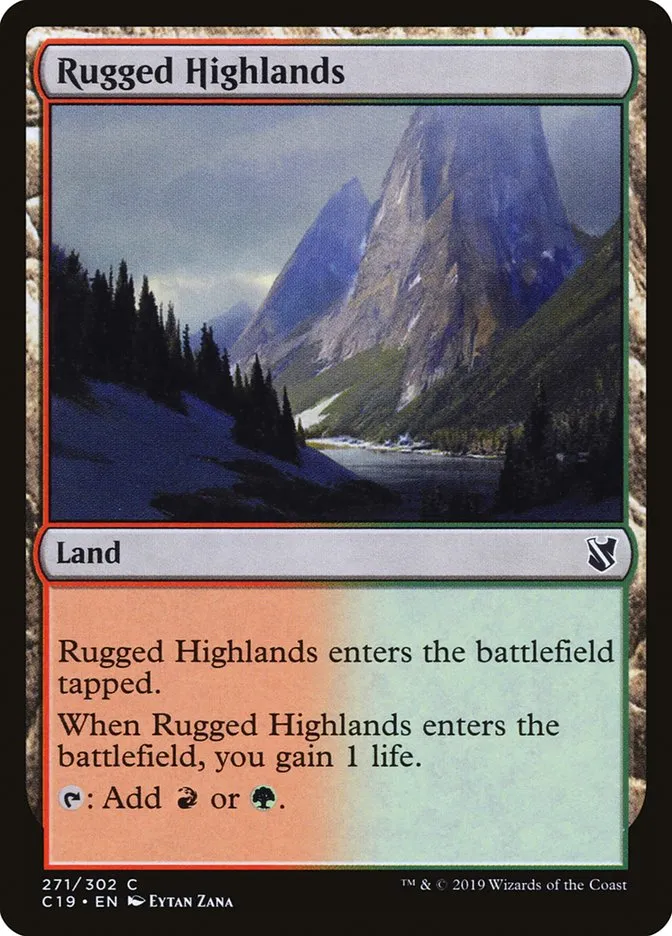 2019 Commander 2019 Rugged Highlands common #271 common card image