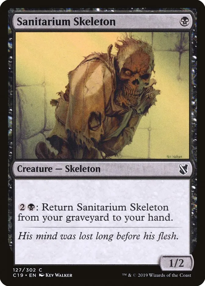 2019 Commander 2019 Sanitarium Skeleton common #127 common card image