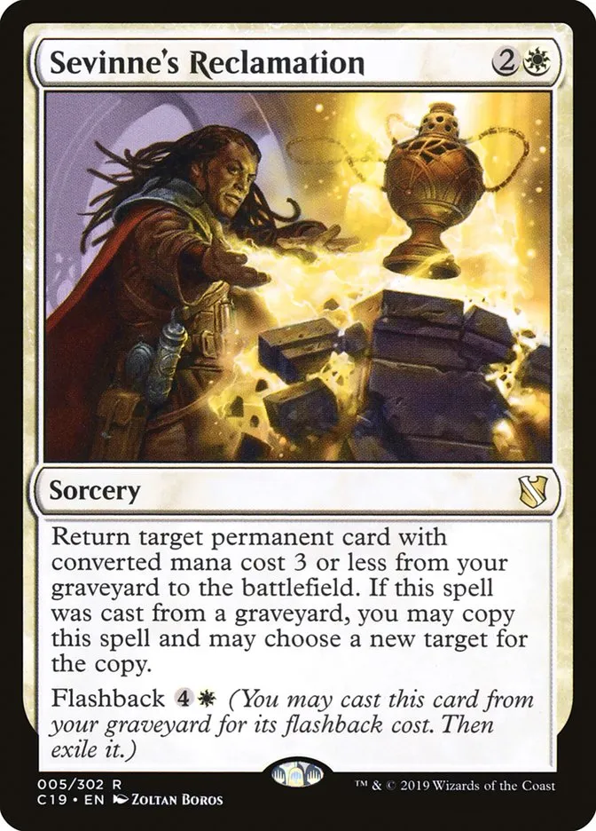 2019 Commander 2019 Sevinne's Reclamation #5 rare card image