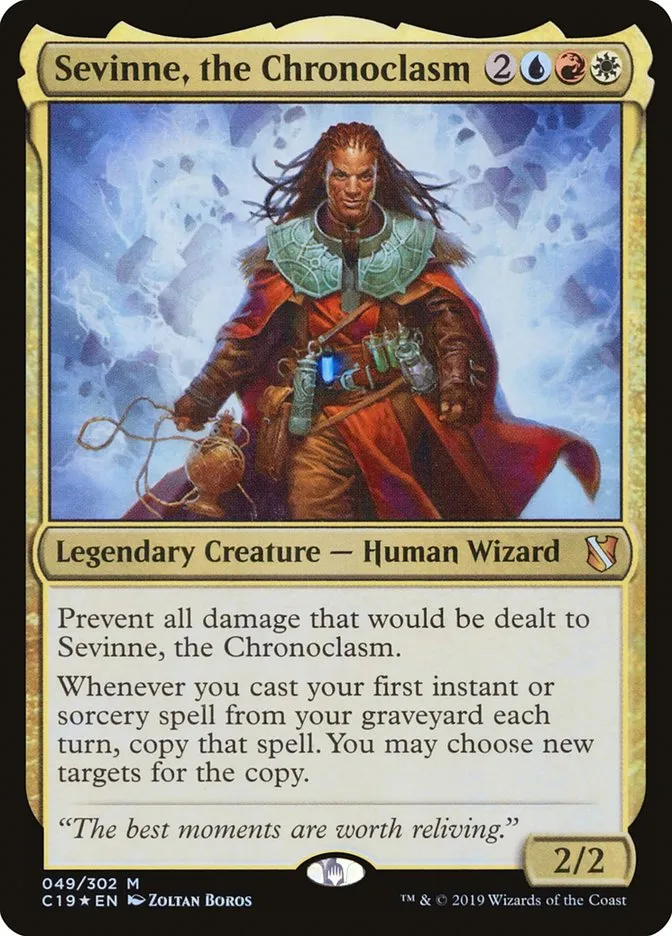 2019 Commander 2019 Sevinne, the Chronoclasm #49 mythic card image