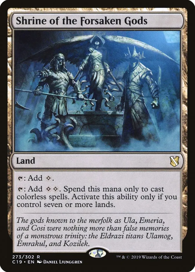 2019 Commander 2019 Shrine of the Forsaken Gods #273 rare card image