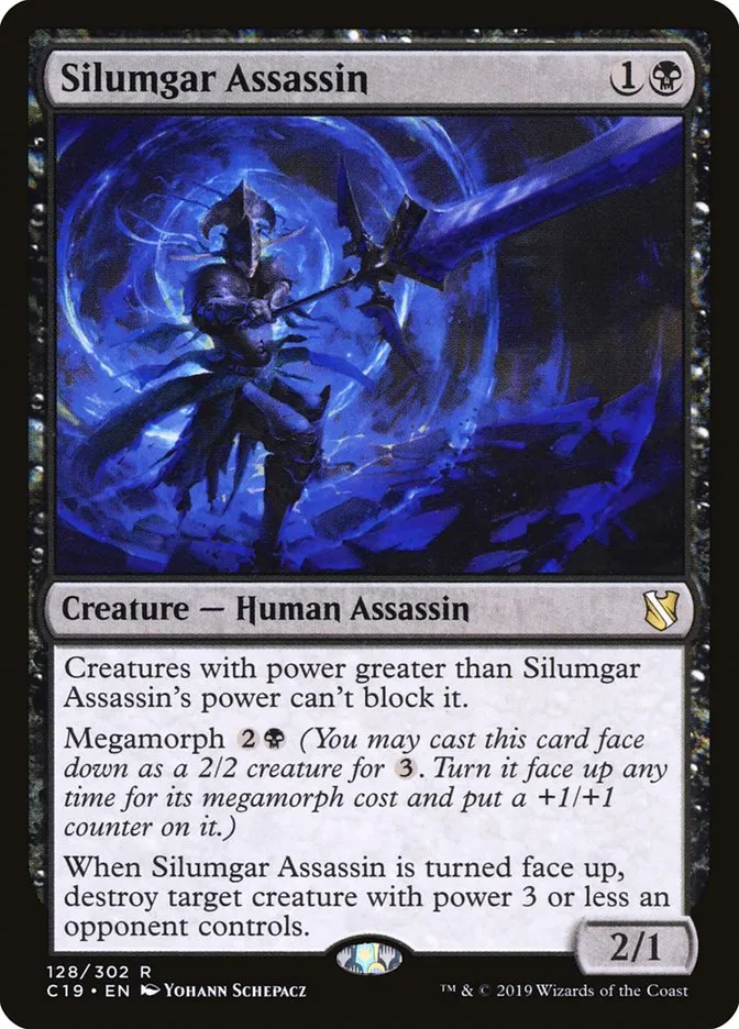2019 Commander 2019 Silumgar Assassin #128 rare card image