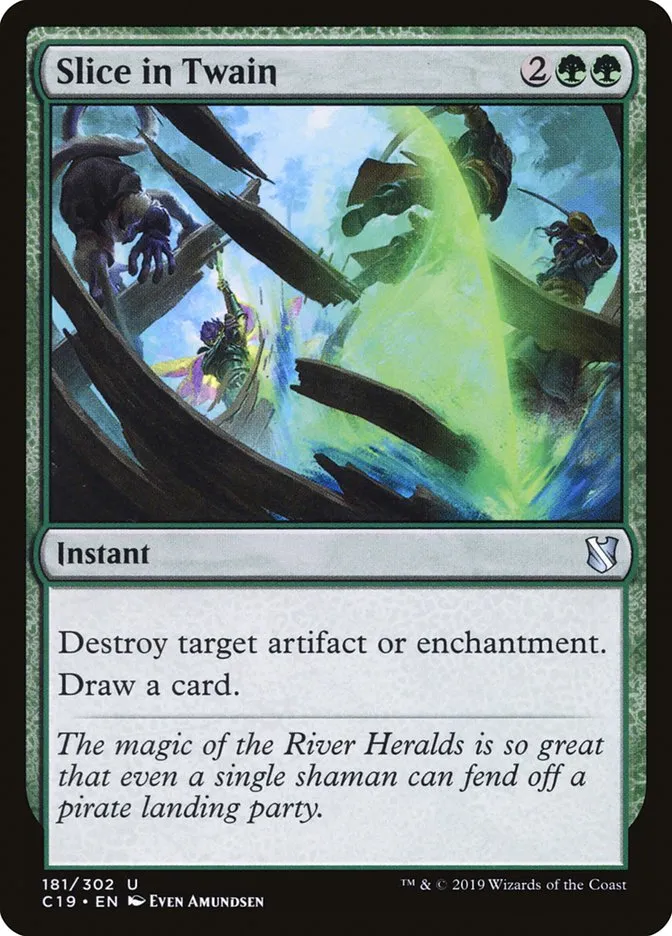 2019 Commander 2019 Slice in Twain uncommon #181 uncommon card image