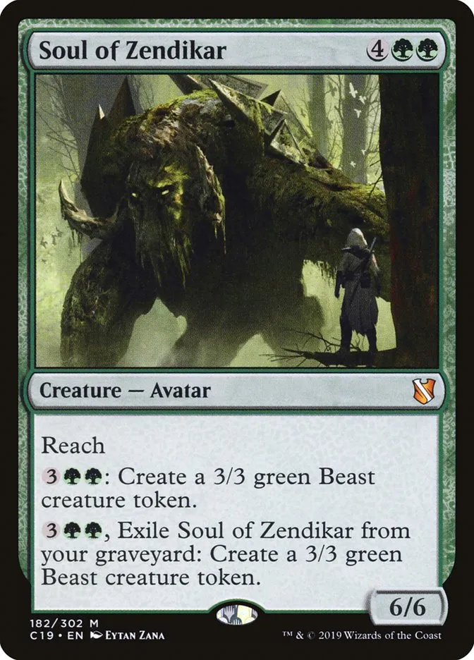 2019 Commander 2019 Soul of Zendikar #182 mythic card image