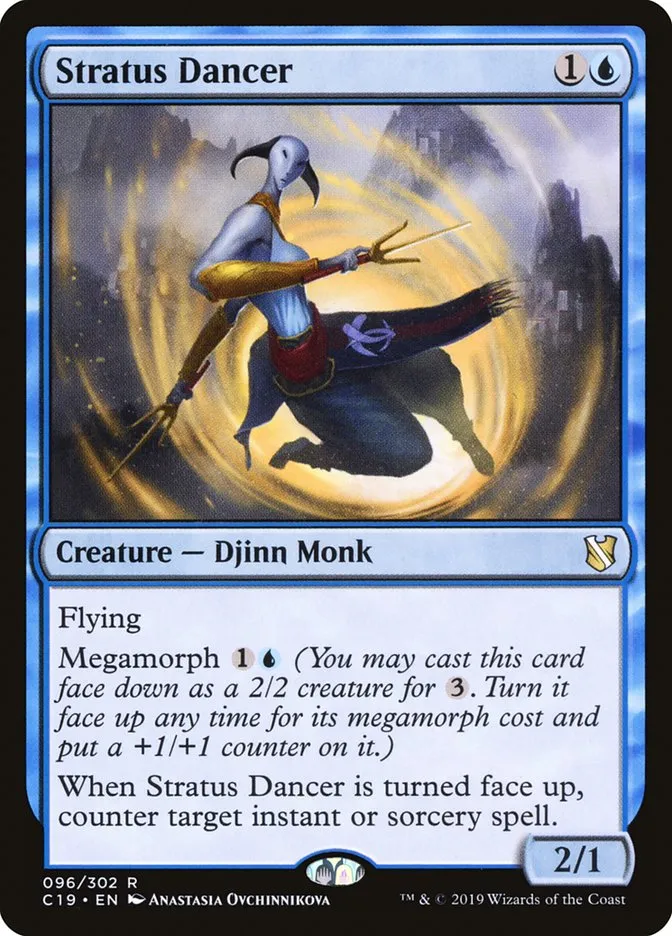 2019 Commander 2019 Stratus Dancer rare #96 rare card image