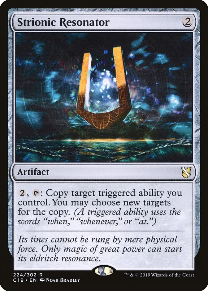 2019 Commander 2019 Strionic Resonator rare #224 rare card image