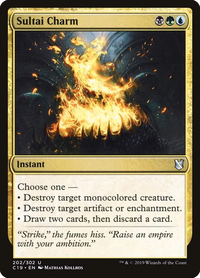 2019 Commander 2019 Sultai Charm uncommon #202 uncommon card image