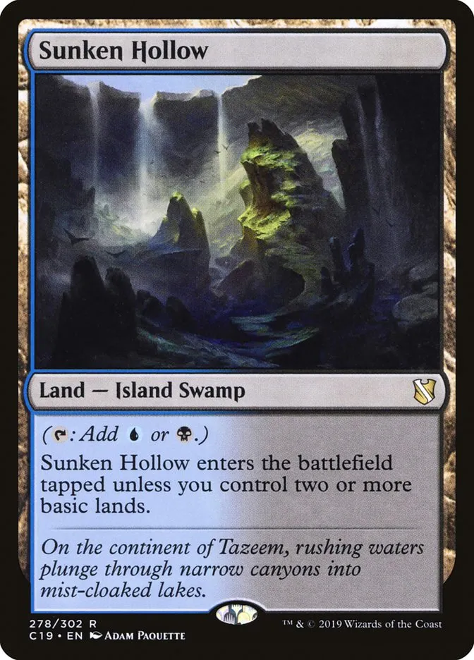 2019 Commander 2019 Sunken Hollow #278 rare card image