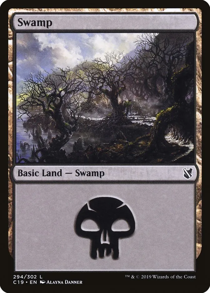 2019 Commander 2019 Swamp common #294 common card image