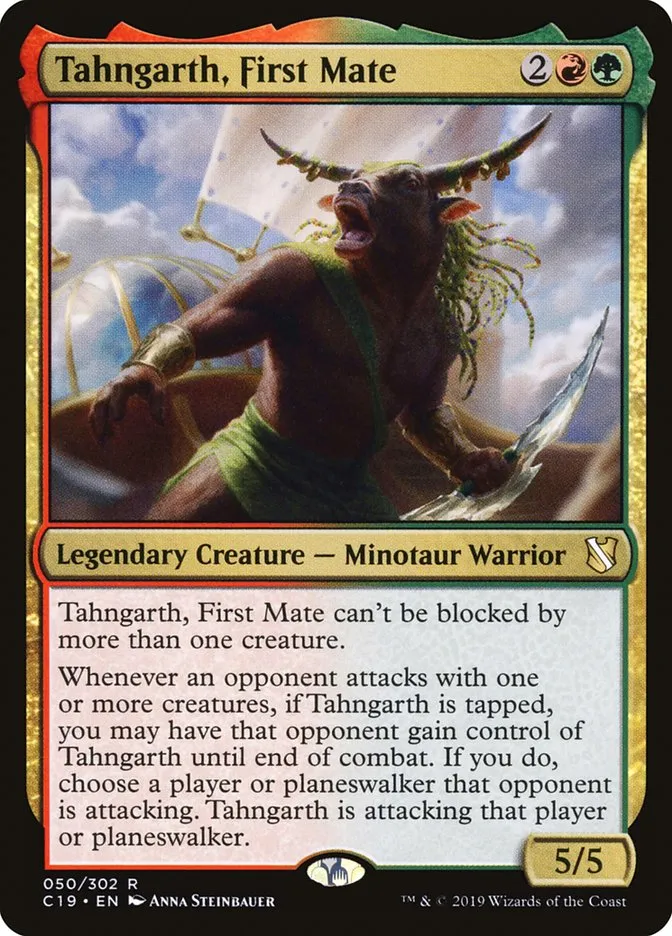 2019 Commander 2019 Tahngarth, First Mate #50 rare card image
