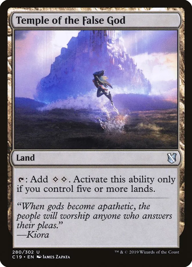 2019 Commander 2019 Temple of the False God #280 uncommon card image