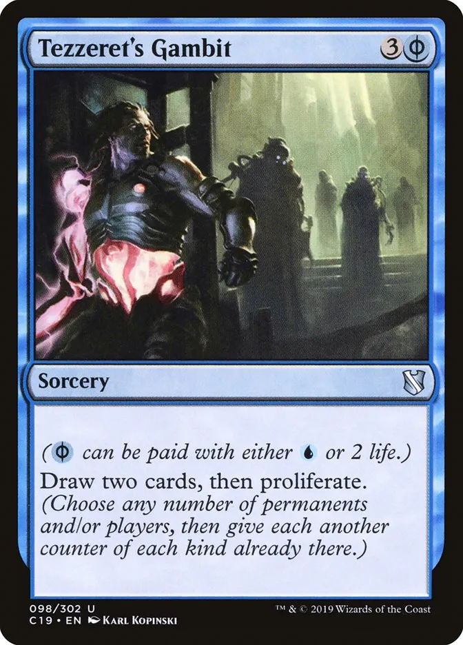 2019 Commander 2019 Tezzeret's Gambit uncommon #98 uncommon card image