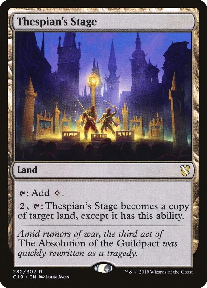 2019 Commander 2019 Thespian's Stage #282 rare card image