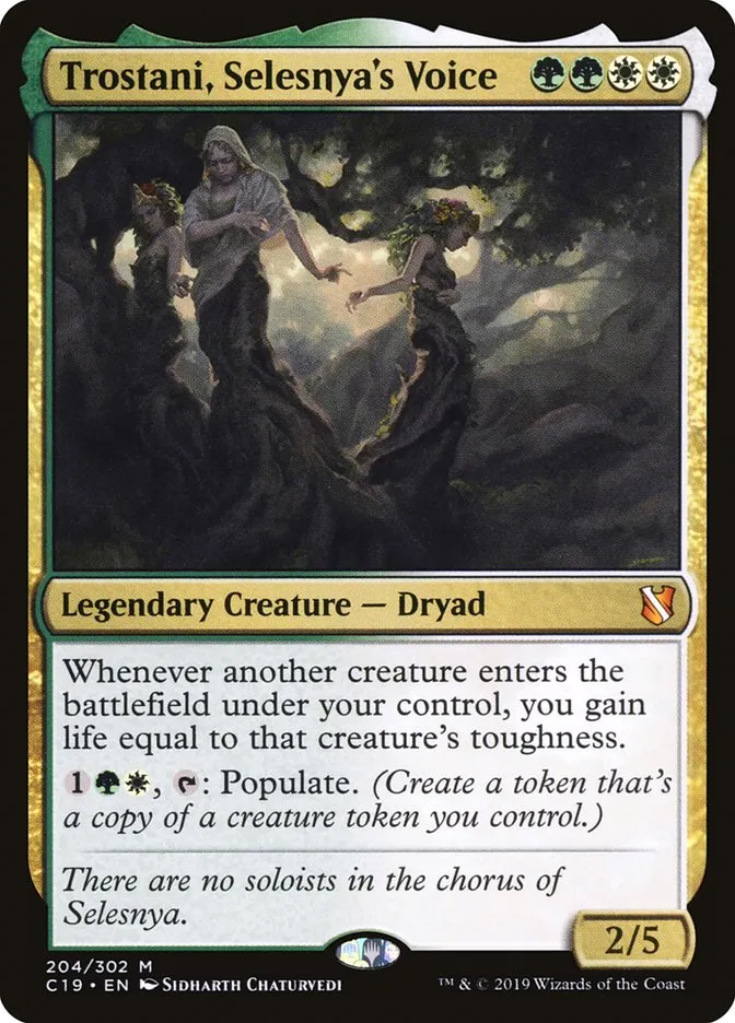 2019 Commander 2019 Trostani, Selesnya's Voice #204 mythic card image