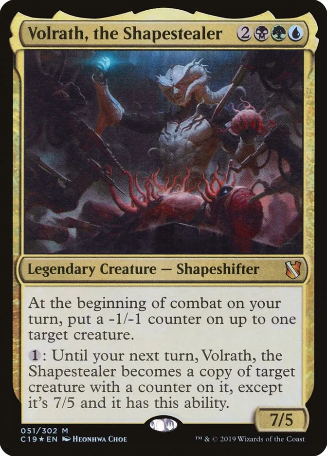 2019 Commander 2019 Volrath, the Shapestealer #51 mythic card image