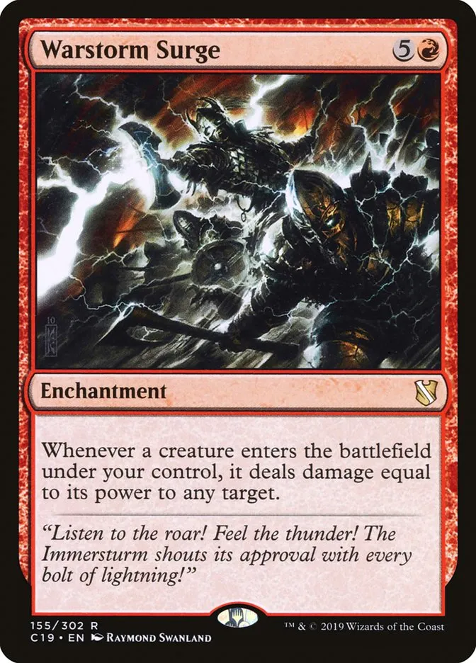 2019 Commander 2019 Warstorm Surge rare #155 rare card image