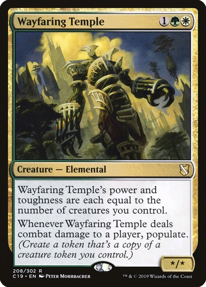 2019 Commander 2019 Wayfaring Temple rare #208 rare card image