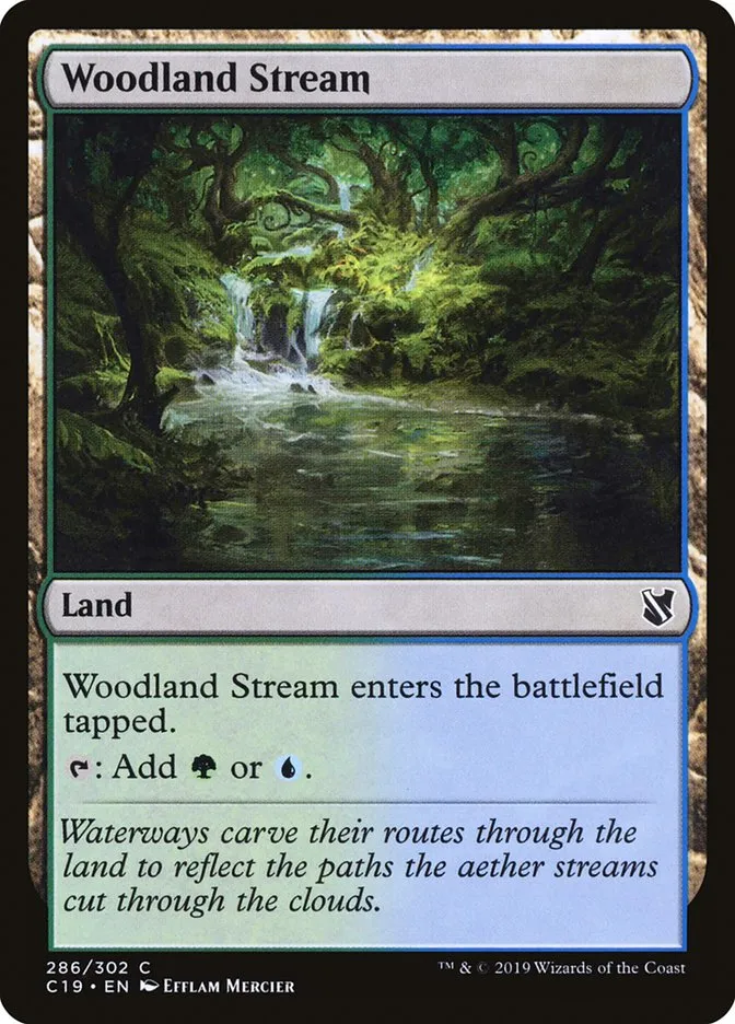 2019 Commander 2019 Woodland Stream common #286 common card image