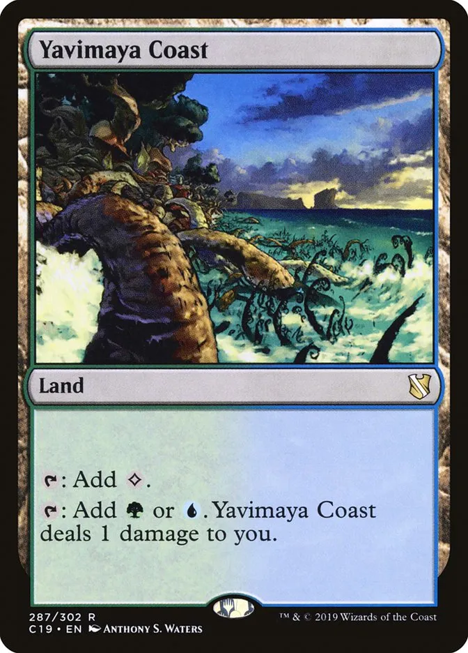 2019 Commander 2019 Yavimaya Coast #287 rare card image