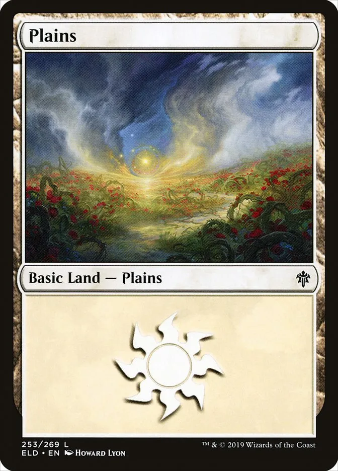 2019 Throne of Eldraine Plains common #253 common card image
