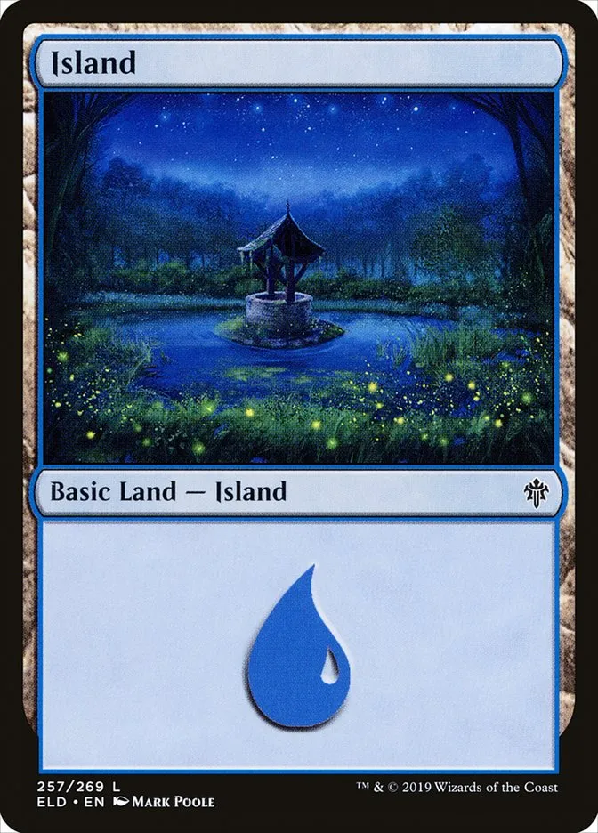 2019 Throne of Eldraine Island #257 common card image