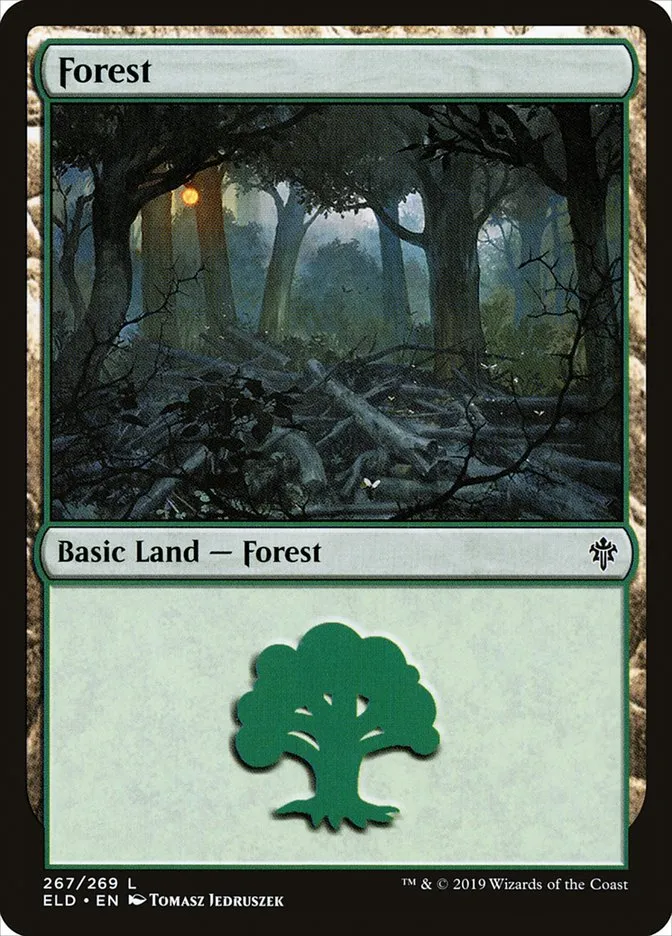 2019 Throne of Eldraine Forest #267 common card image