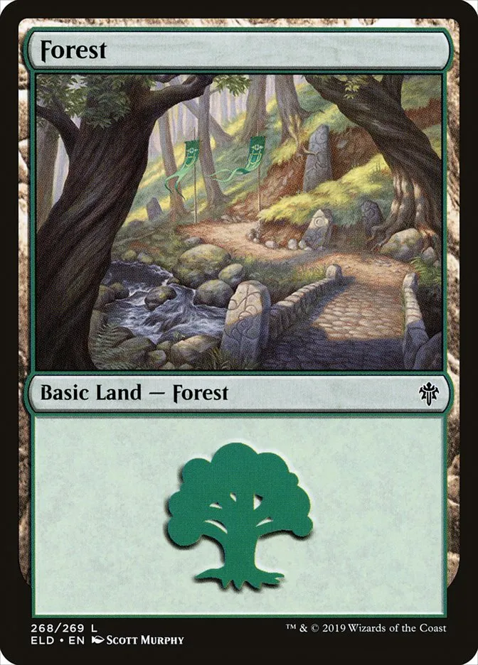 2019 Throne of Eldraine Forest #268 common card image