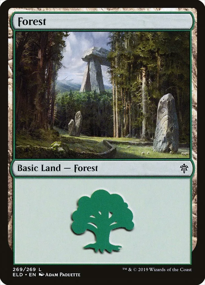 2019 Throne of Eldraine Forest common #269 common card image