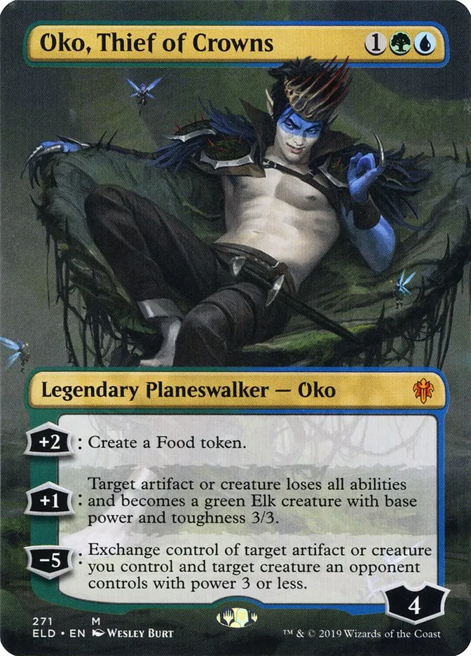 2019 Throne of Eldraine Oko, Thief of Crowns mythic #271 mythic card image