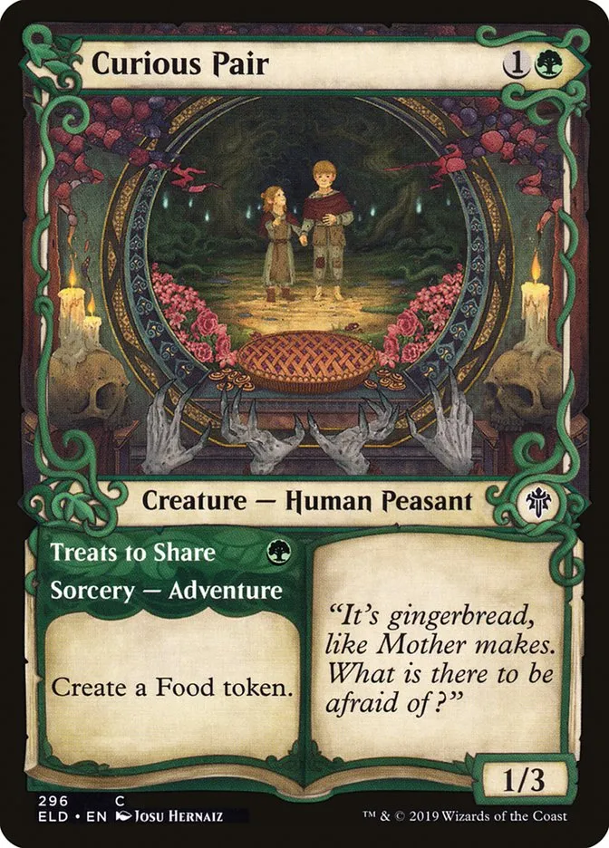 2019 Throne of Eldraine Curious Pair // Treats to Share common #296 common card image