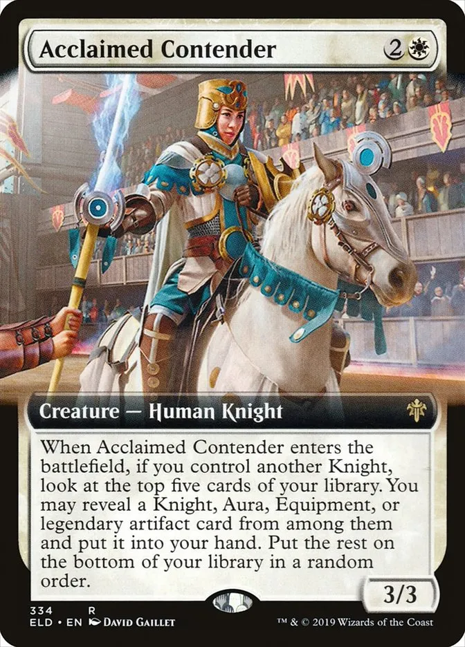 2019 Throne of Eldraine Acclaimed Contender #334 rare card image