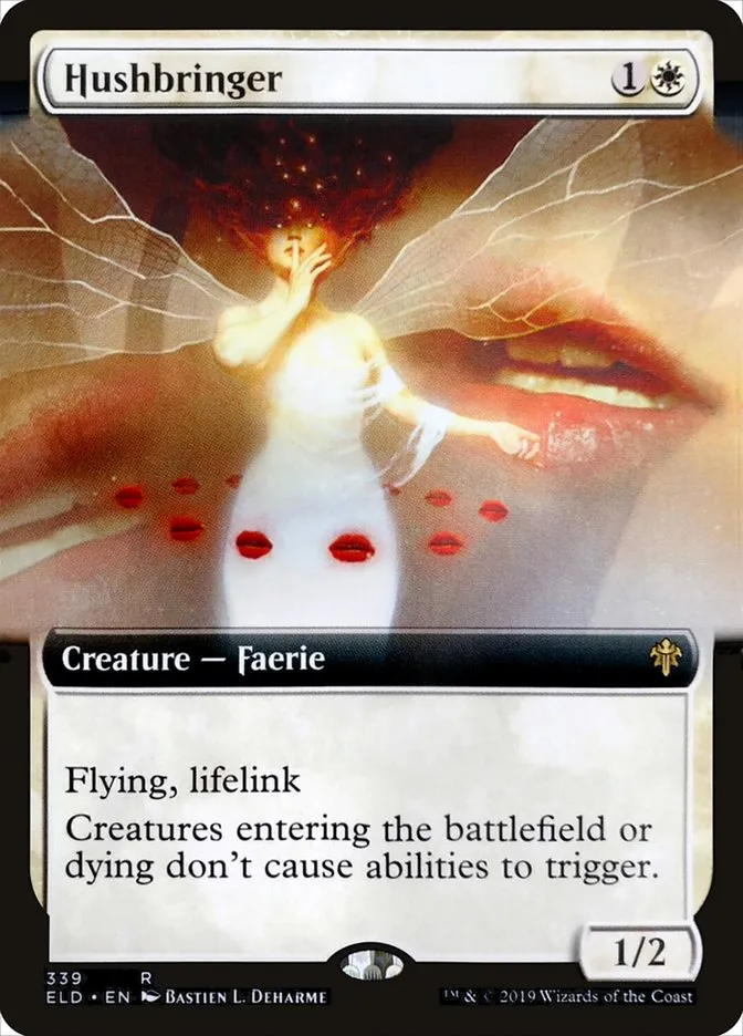 2019 Throne of Eldraine Hushbringer #339 rare card image