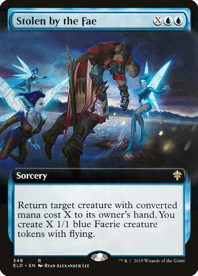 2019 Throne of Eldraine Stolen by the Fae #348 rare card image