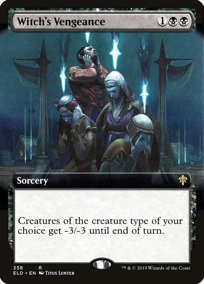 2019 Throne of Eldraine Witch's Vengeance #358 rare card image