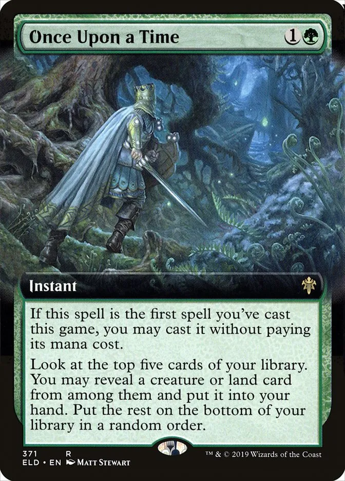 2019 Throne of Eldraine Once Upon a Time #371 rare card image