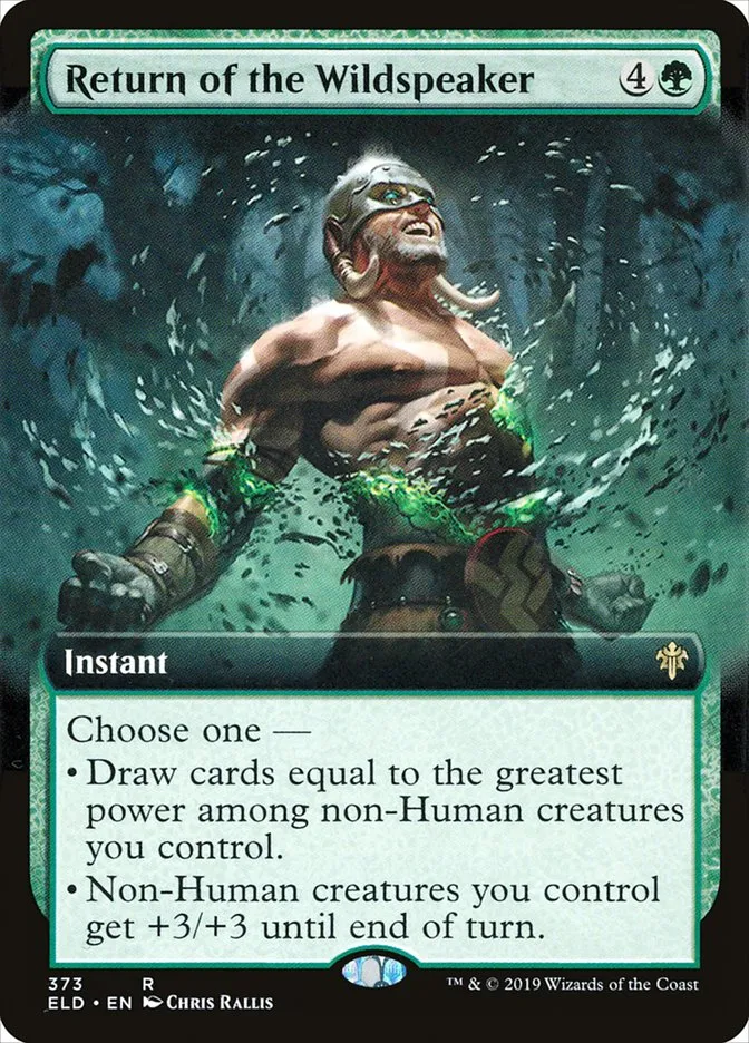 2019 Throne of Eldraine Return of the Wildspeaker rare #373 rare card image