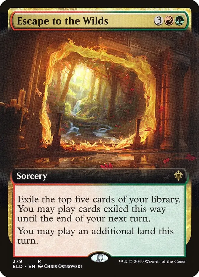 2019 Throne of Eldraine Escape to the Wilds #379 rare card image