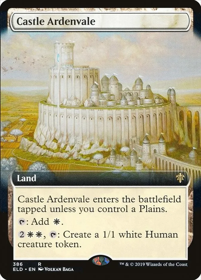2019 Throne of Eldraine Castle Ardenvale #386 rare card image