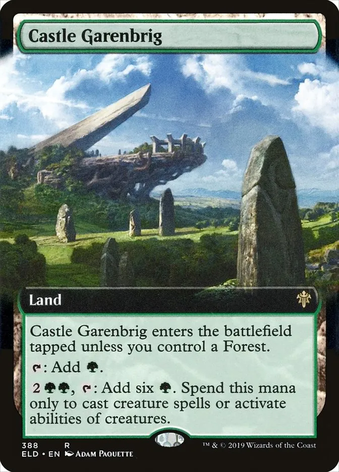 2019 Throne of Eldraine Castle Garenbrig rare #388 rare card image