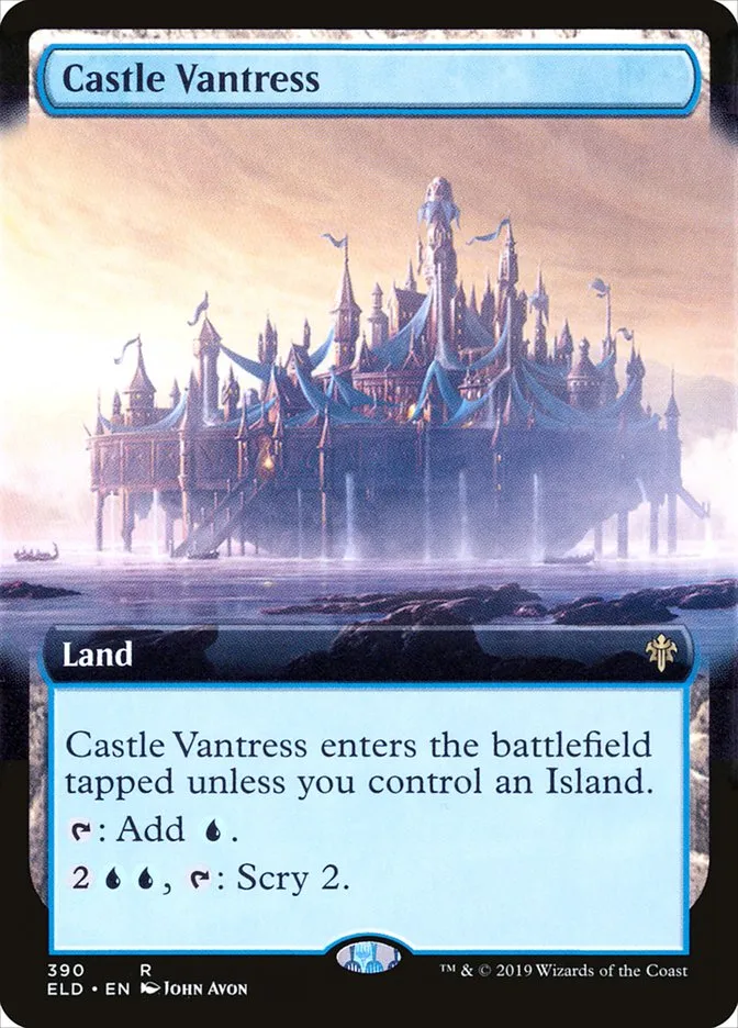 2019 Throne of Eldraine Castle Vantress #390 rare card image