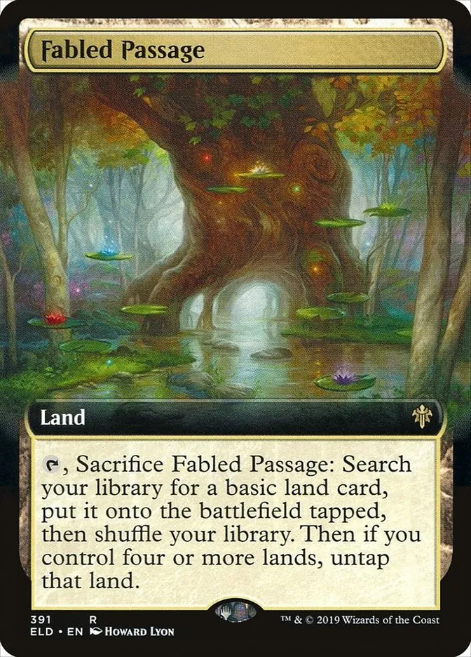 2019 Throne of Eldraine Fabled Passage rare #391 rare card image