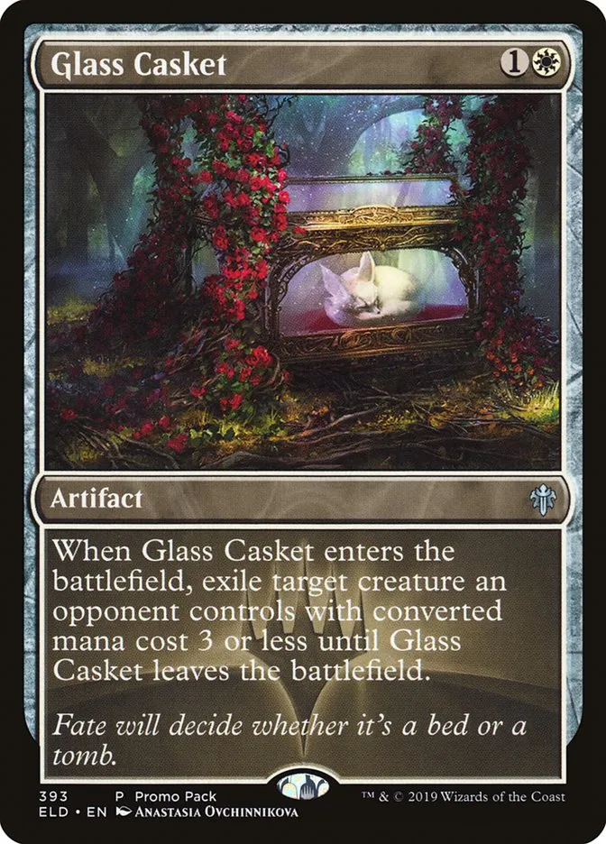 2019 Throne of Eldraine Glass Casket #393 uncommon card image