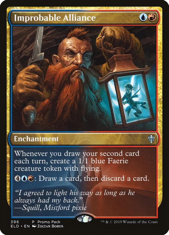 2019 Throne of Eldraine Improbable Alliance #396 uncommon card image