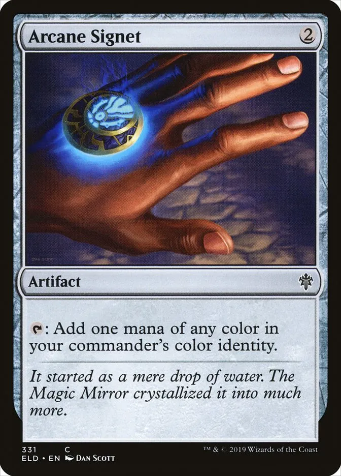 2019 Throne of Eldraine Arcane Signet #331 common card image