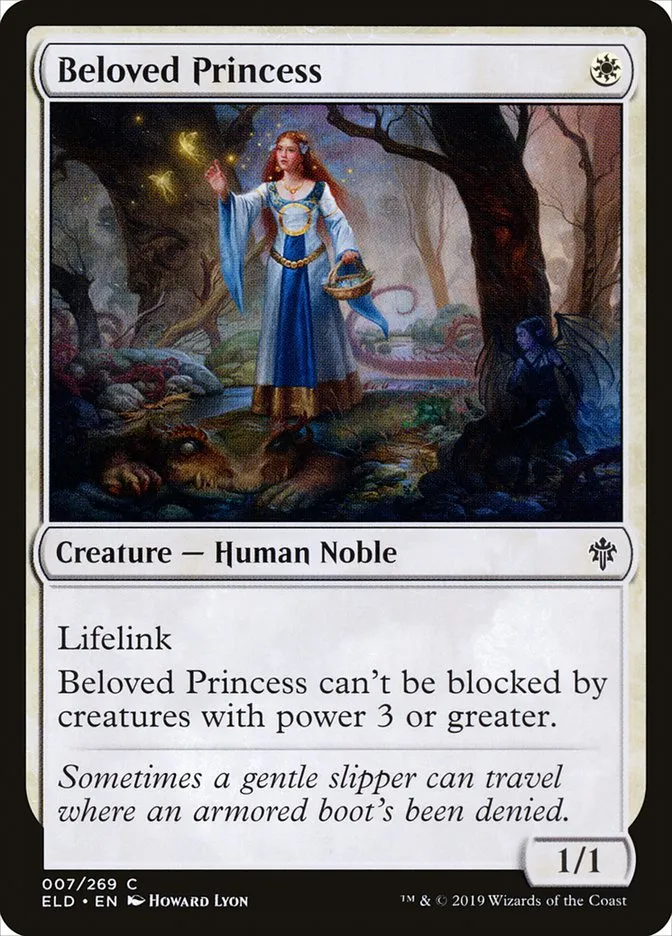 2019 Throne of Eldraine Beloved Princess common #7 common card image