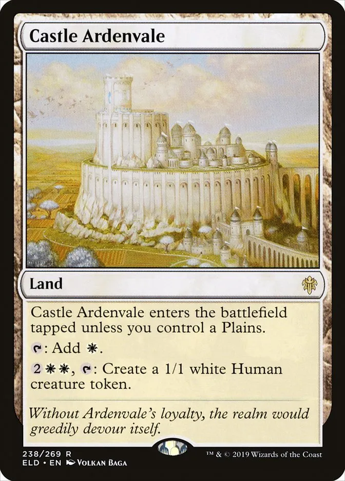 2019 Throne of Eldraine Castle Ardenvale rare #238 rare card image