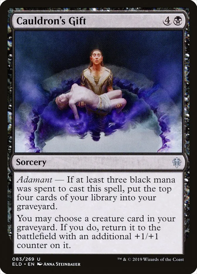 2019 Throne of Eldraine Cauldron's Gift uncommon #83 uncommon card image