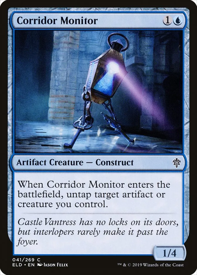 2019 Throne of Eldraine Corridor Monitor common #41 common card image