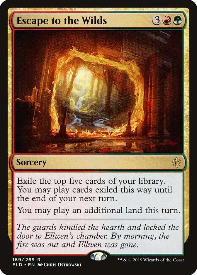 2019 Throne of Eldraine Escape to the Wilds rare #189 rare card image